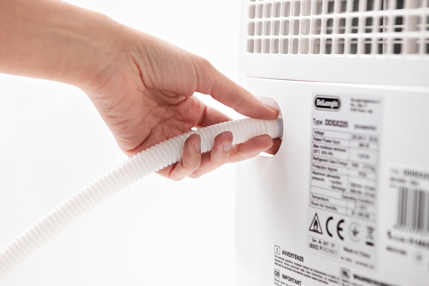 De Longhi DDSX225 Deumidificatore 446w 25lt/giorno 3vel F.laundry Wh De Longhi DDSX225 Deumidificatore 446w 25lt/giorno 3vel F.laundry Wh